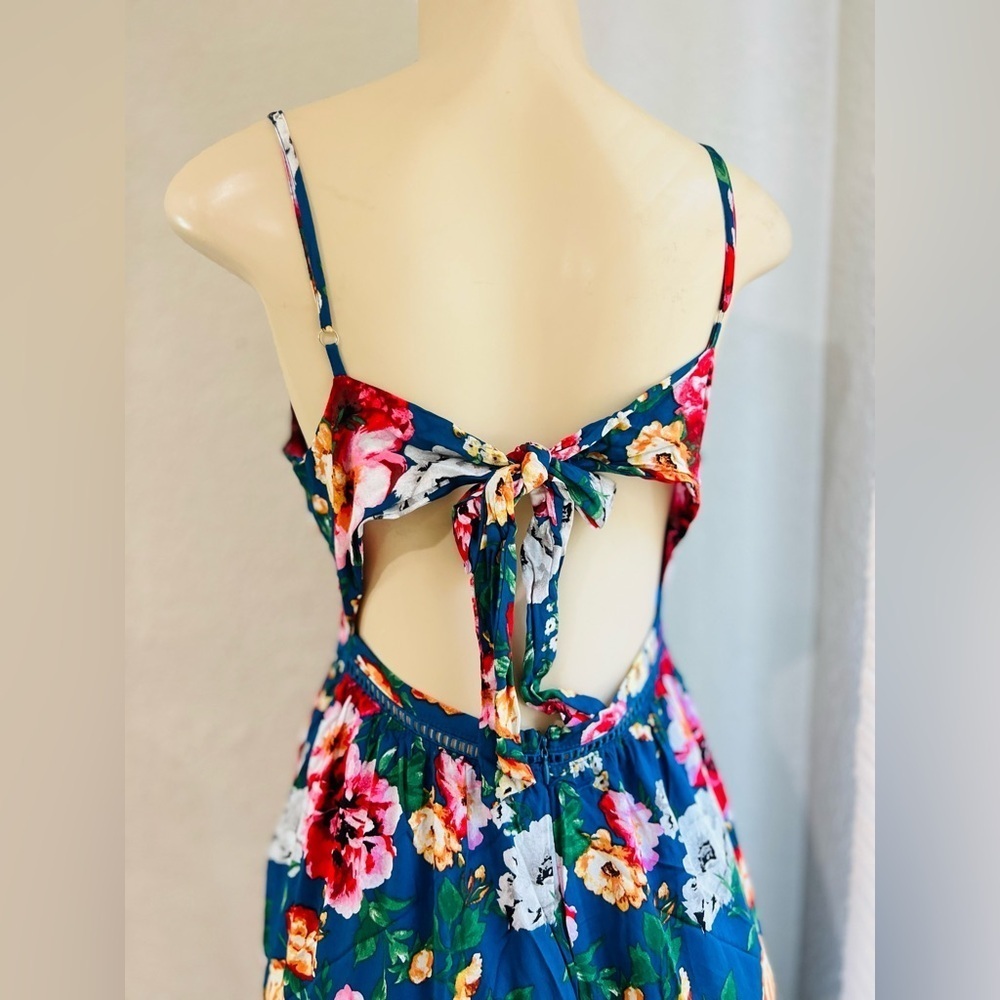 Altar'd State Henleigh Floral Maxi Dress Size N Boho Cottagecore Vacation Summer - Picture 6 of 16